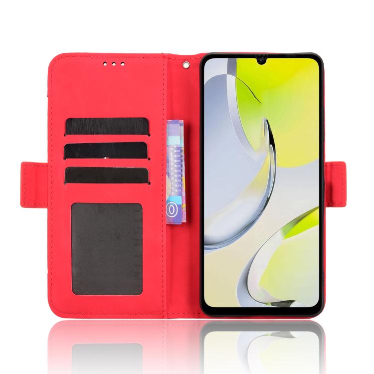 For ZTE Blade A76 4G Skin Feel Calf Texture Card Slots Leather Phone Case
