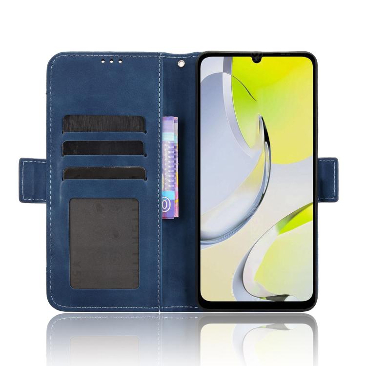 For ZTE Blade A76 4G Skin Feel Calf Texture Card Slots Leather Phone Case