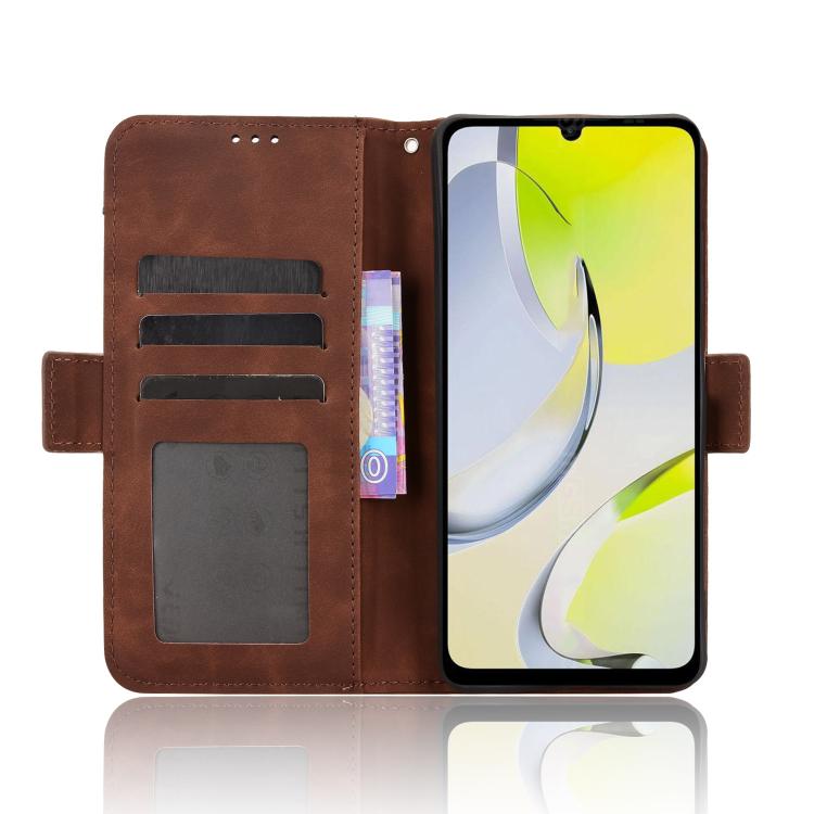 For ZTE Blade A76 4G Skin Feel Calf Texture Card Slots Leather Phone Case