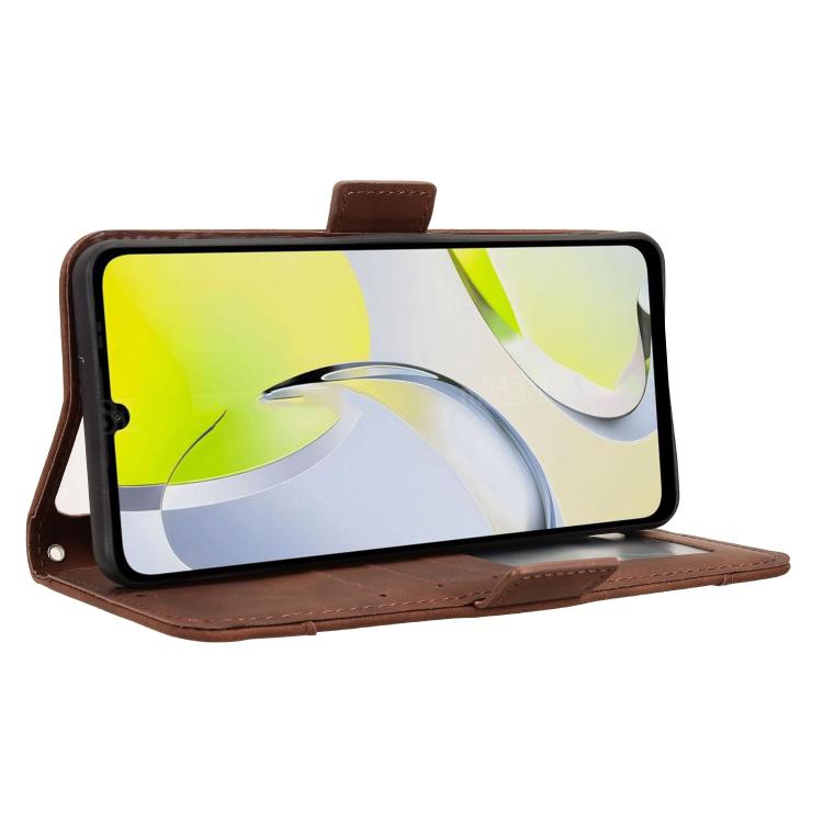 For ZTE Blade A76 4G Skin Feel Calf Texture Card Slots Leather Phone Case