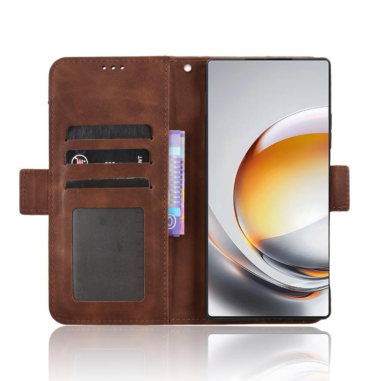For ZTE nubia Z80 Ultra Skin Feel Calf Texture Card Slots Leather Phone Case