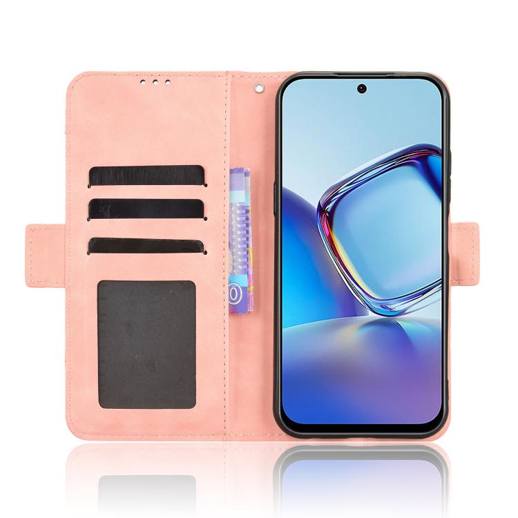 For ZTE nubia V80 Design Skin Feel Calf Texture Card Slots Leather Phone Case