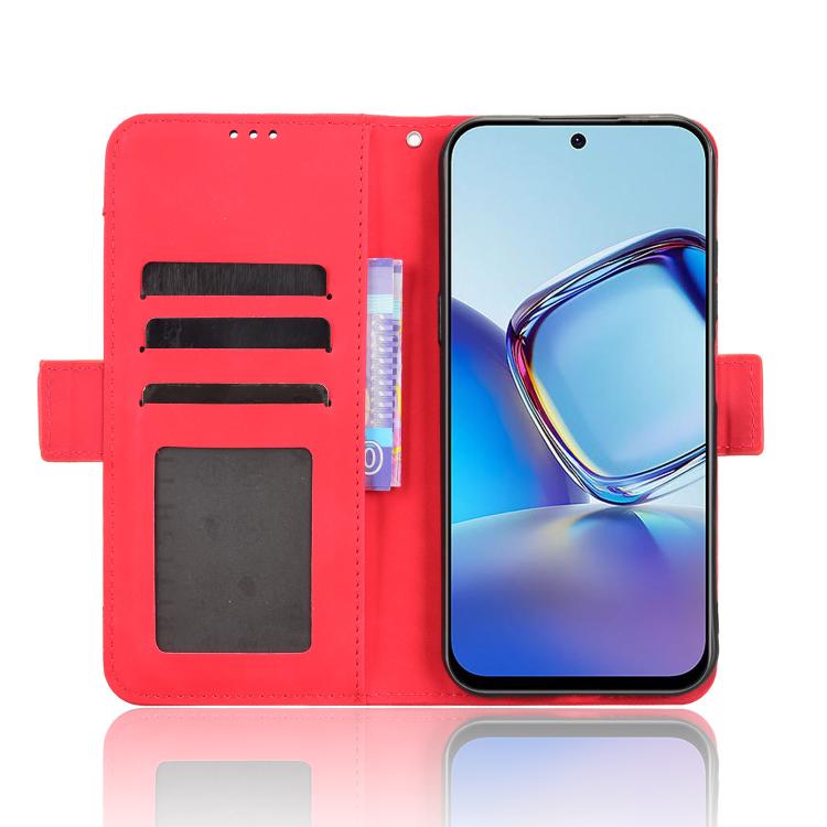 For ZTE nubia V80 Design Skin Feel Calf Texture Card Slots Leather Phone Case