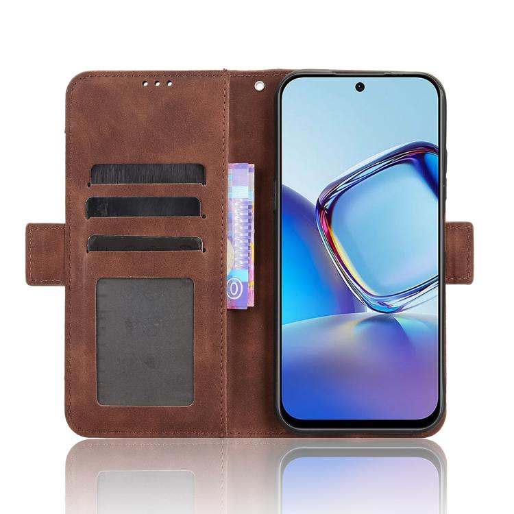 For ZTE nubia V80 Design Skin Feel Calf Texture Card Slots Leather Phone Case