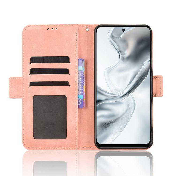 For ZTE nubia S2 504ZT Skin Feel Calf Texture Card Slots Leather Phone Case
