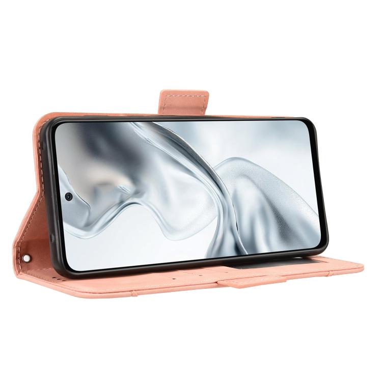 For ZTE nubia S2 504ZT Skin Feel Calf Texture Card Slots Leather Phone Case