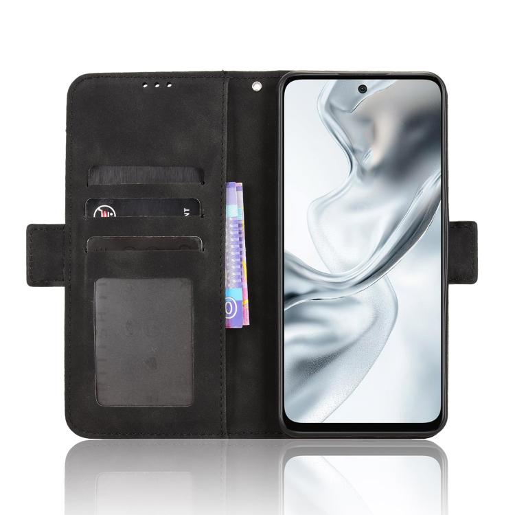 For ZTE nubia S2 504ZT Skin Feel Calf Texture Card Slots Leather Phone Case
