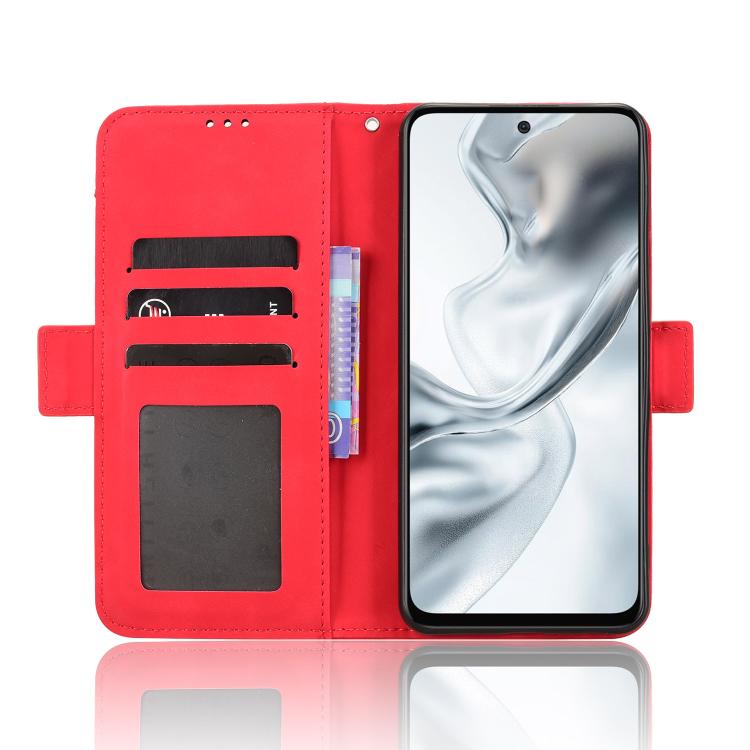 For ZTE nubia S2 504ZT Skin Feel Calf Texture Card Slots Leather Phone Case
