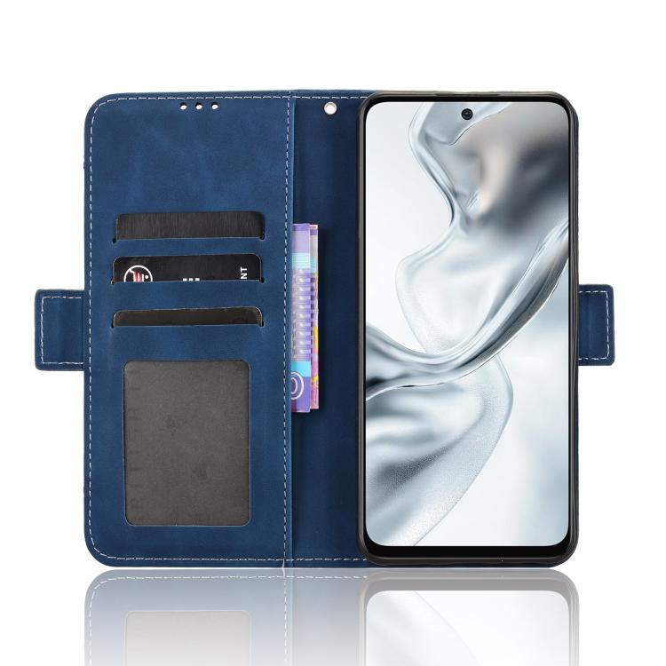 For ZTE nubia S2 504ZT Skin Feel Calf Texture Card Slots Leather Phone Case