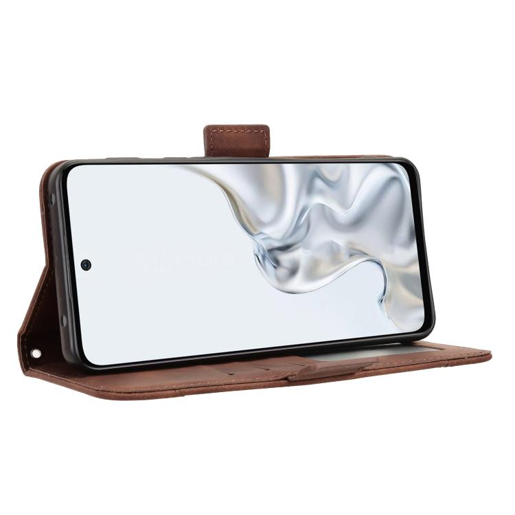 For ZTE nubia S2e / S2R / S2 Lite Skin Feel Calf Texture Card Slots Leather Phone Case