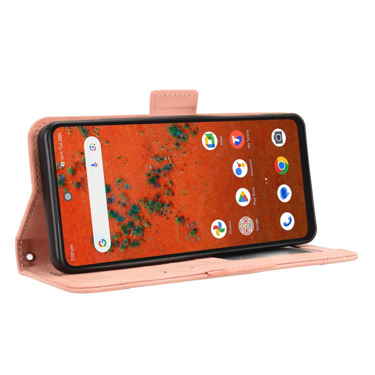 For ZTE A75 Pro / Telstra T-Elite 5G Skin Feel Calf Texture Card Slots Leather Phone Case