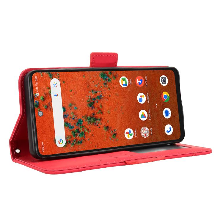 For ZTE A75 Pro / Telstra T-Elite 5G Skin Feel Calf Texture Card Slots Leather Phone Case
