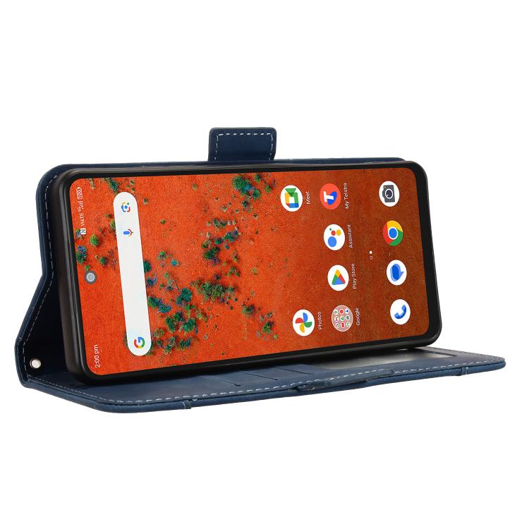 For ZTE A75 Pro / Telstra T-Elite 5G Skin Feel Calf Texture Card Slots Leather Phone Case