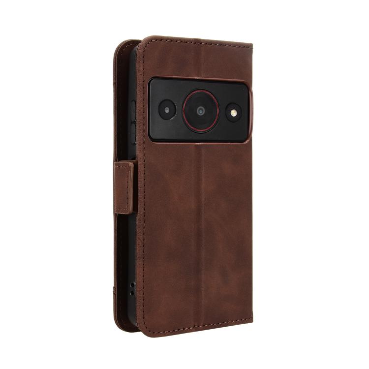 For ZTE A75 Pro / Telstra T-Elite 5G Skin Feel Calf Texture Card Slots Leather Phone Case