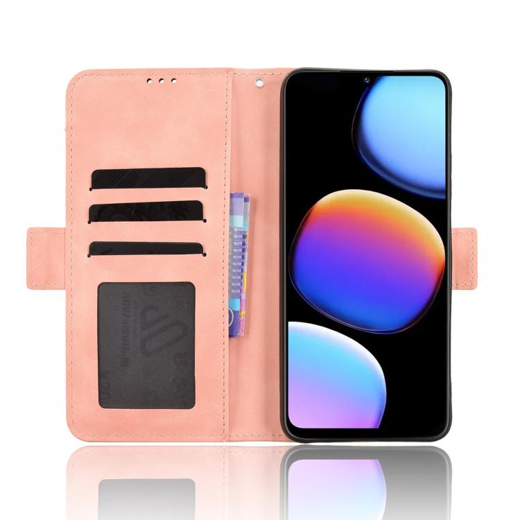 For ZTE Nubia V80 Max Skin Feel Calf Texture Card Slots Leather Phone Case