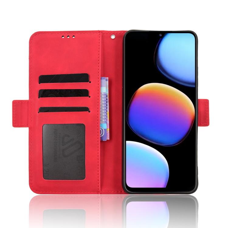 For ZTE Nubia V80 Max Skin Feel Calf Texture Card Slots Leather Phone Case