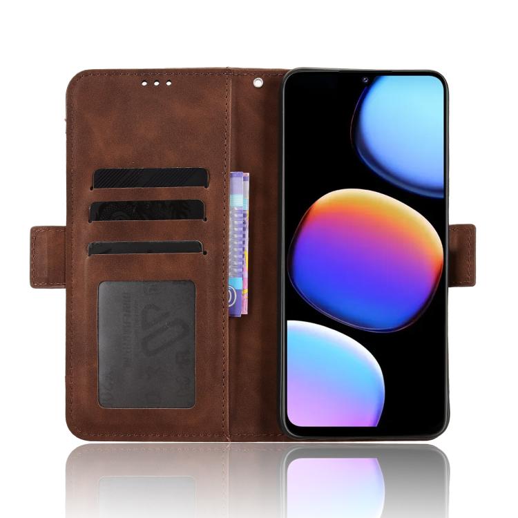 For ZTE Nubia V80 Max Skin Feel Calf Texture Card Slots Leather Phone Case