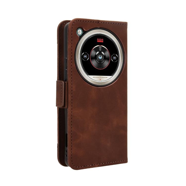 For ZTE nubia Focus 2 Ultra 5G Skin Feel Calf Texture Card Slots Leather Phone Case