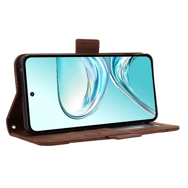 For ZTE nubia Focus 2 Ultra 5G Skin Feel Calf Texture Card Slots Leather Phone Case
