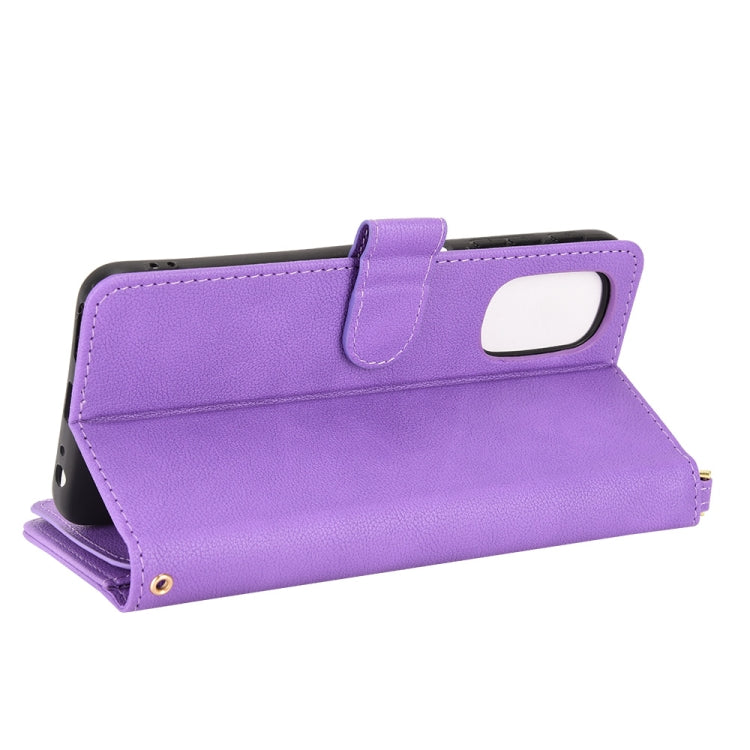 For Motorola Moto G52J 5G Litchi Texture Zipper Leather Phone Case