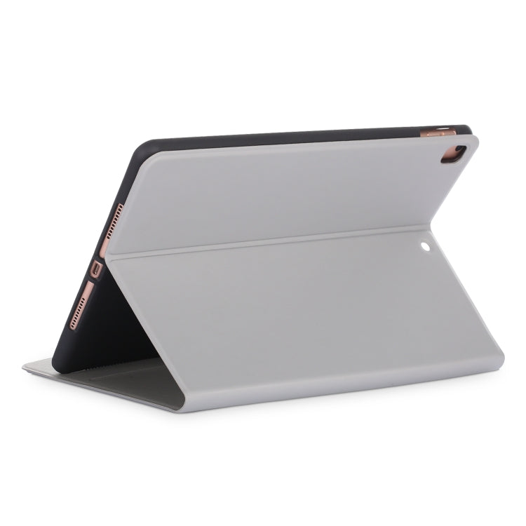 For iPad 10.2 TPU Electric Pressed Horizontal Flip Leather Case with Holder
