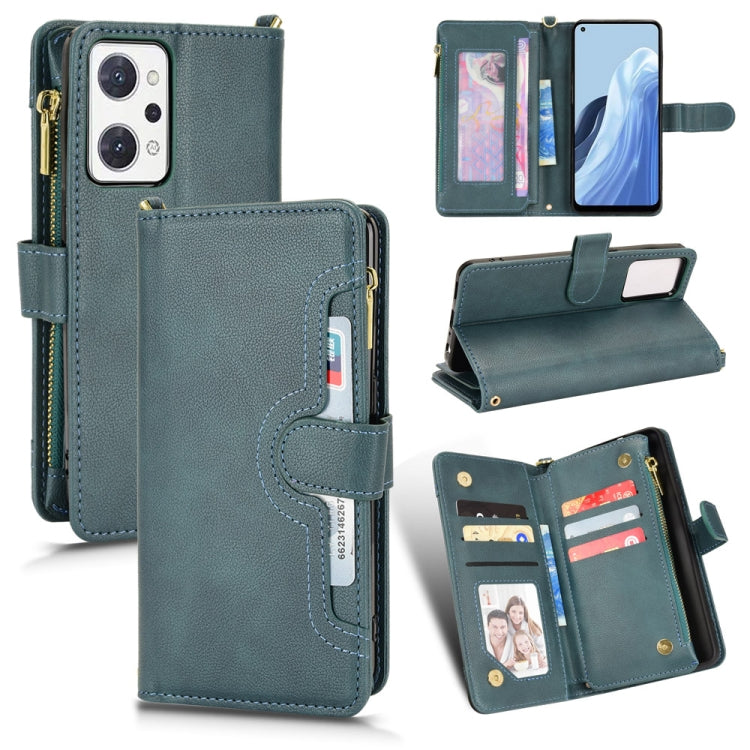 For OPPO Reno7 A JP Version Litchi Texture Zipper Leather Phone Case