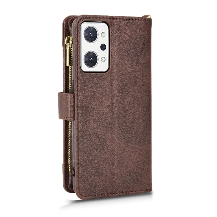 For OPPO Reno7 A JP Version Litchi Texture Zipper Leather Phone Case
