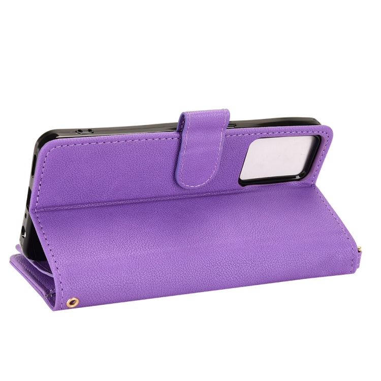 For OPPO Reno7 A JP Version Litchi Texture Zipper Leather Phone Case