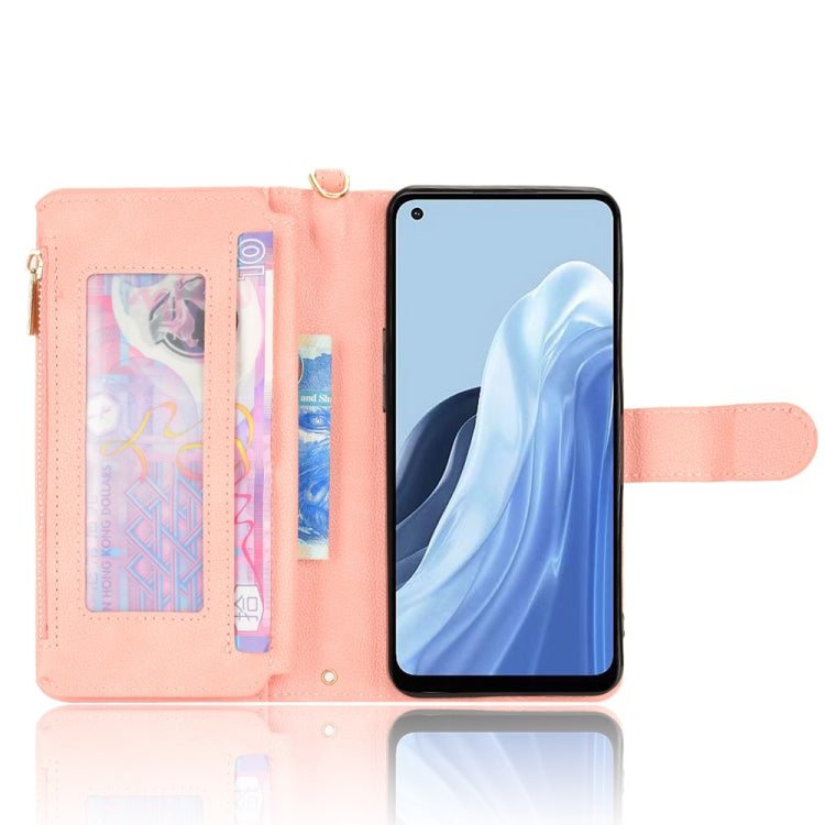For OPPO Reno7 A JP Version Litchi Texture Zipper Leather Phone Case