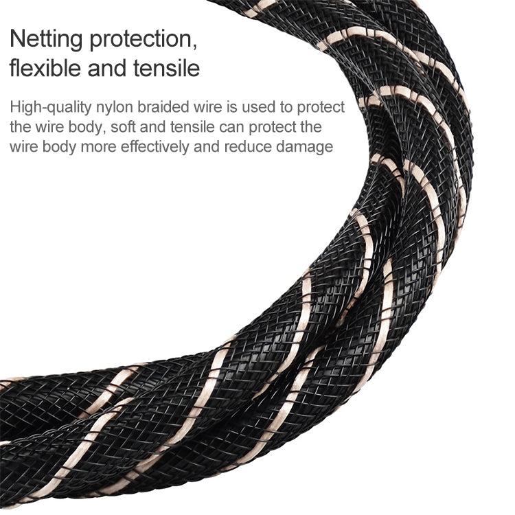 2m EMK OD6.0mm Square Port to Round Port Set-top Box Digital Audio Optical Fiber Connecting Cable