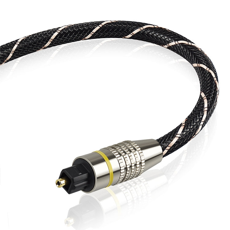 5m EMK OD6.0mm Square Port to Round Port Set-top Box Digital Audio Optical Fiber Connecting Cable