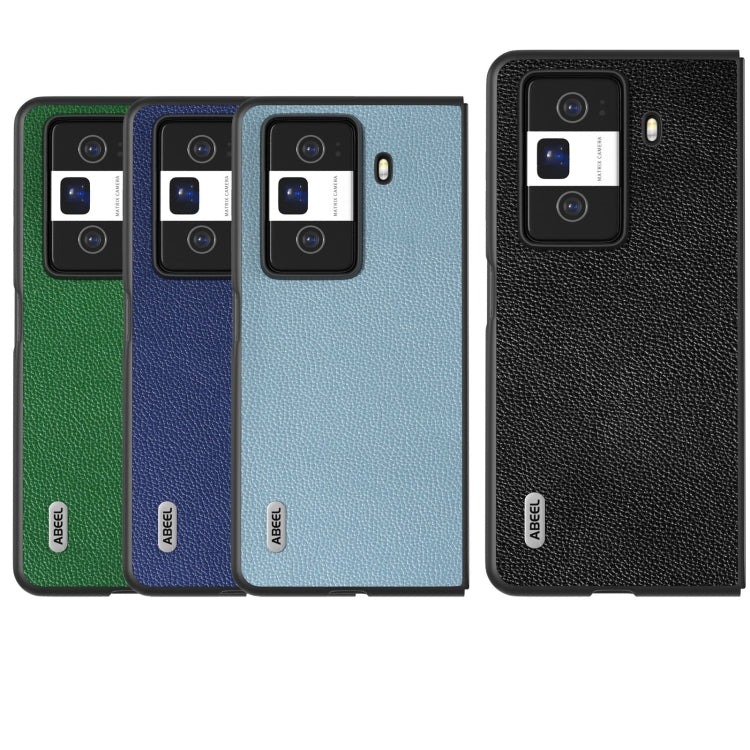 For Honor Magic Vs3 ABEEL Black Edge Genuine Leather Mino Phone Case