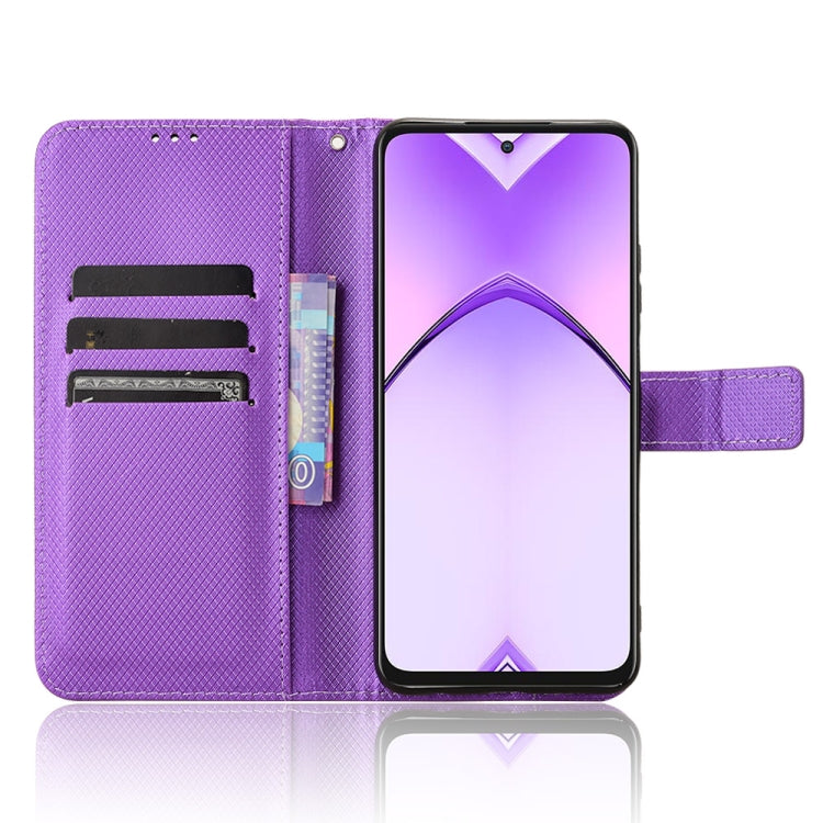 For OPPO A3 Pro 5G Global Diamond Texture Leather Phone Case