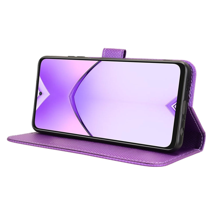 For OPPO A3 Pro 5G Global Diamond Texture Leather Phone Case