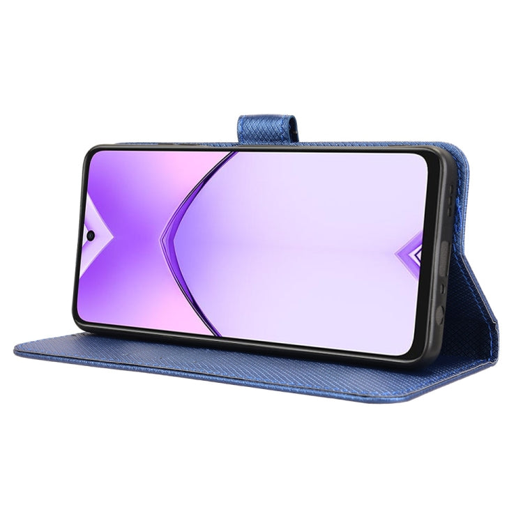 For OPPO A3x 5G India Diamond Texture Leather Phone Case
