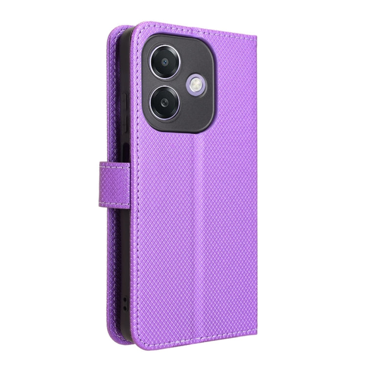 For OPPO A3x 5G India Diamond Texture Leather Phone Case