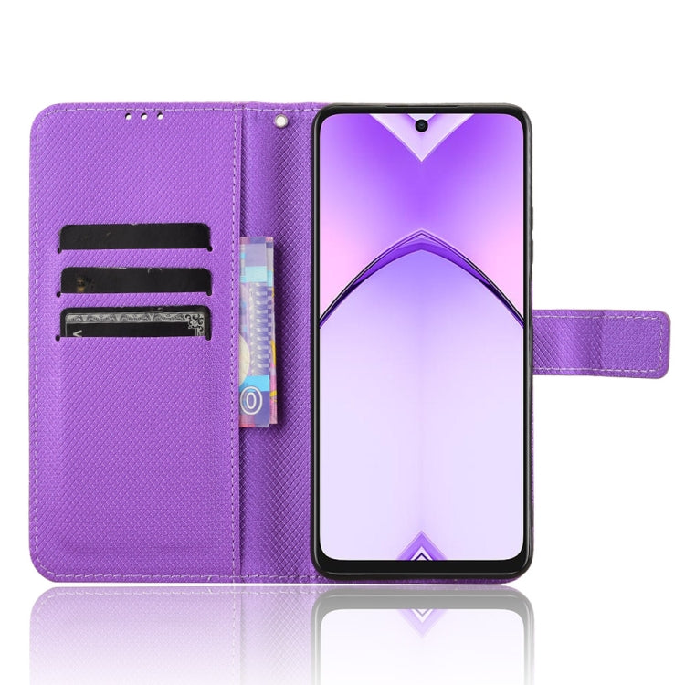 For OPPO A3x 5G India Diamond Texture Leather Phone Case