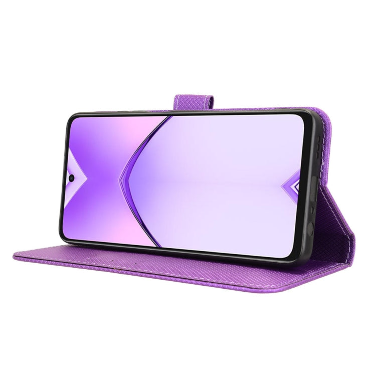 For OPPO A3x 5G India Diamond Texture Leather Phone Case