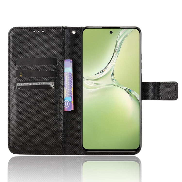 For OPPO K12X 5G / OnePlus Nord CE4 Lite 5G Diamond Texture Leather Phone Case