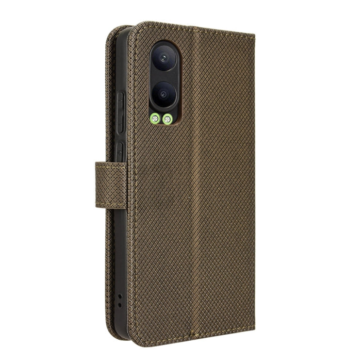 For OPPO K12X 5G / OnePlus Nord CE4 Lite 5G Diamond Texture Leather Phone Case