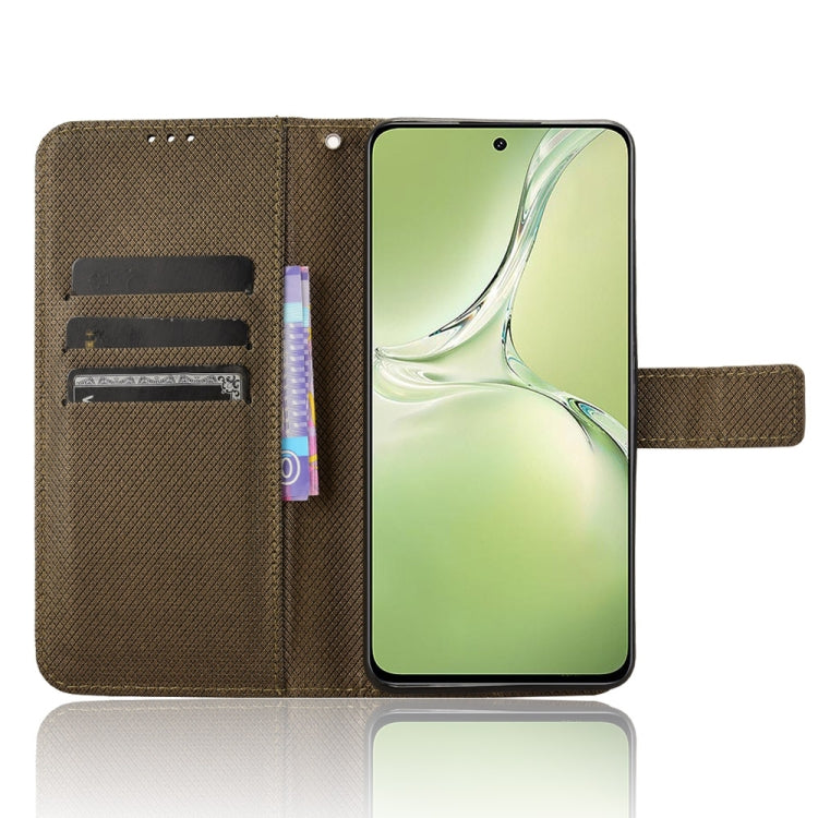 For OPPO K12X 5G / OnePlus Nord CE4 Lite 5G Diamond Texture Leather Phone Case