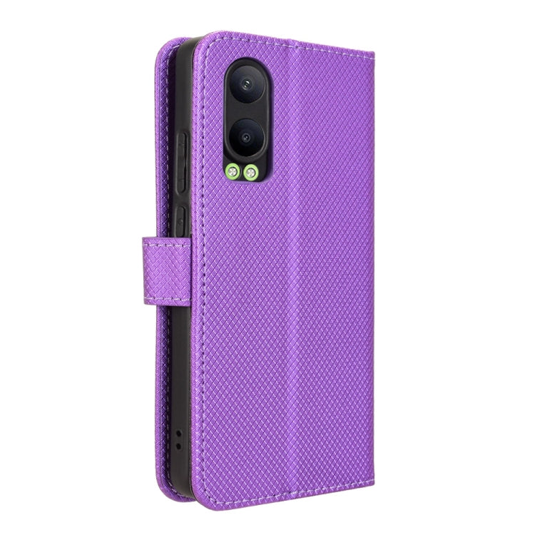 For OPPO K12X 5G / OnePlus Nord CE4 Lite 5G Diamond Texture Leather Phone Case