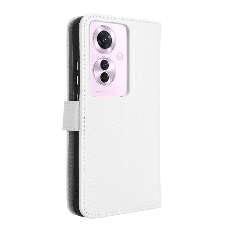 For OPPO Reno11 PJH110 Diamond Texture Leather Phone Case