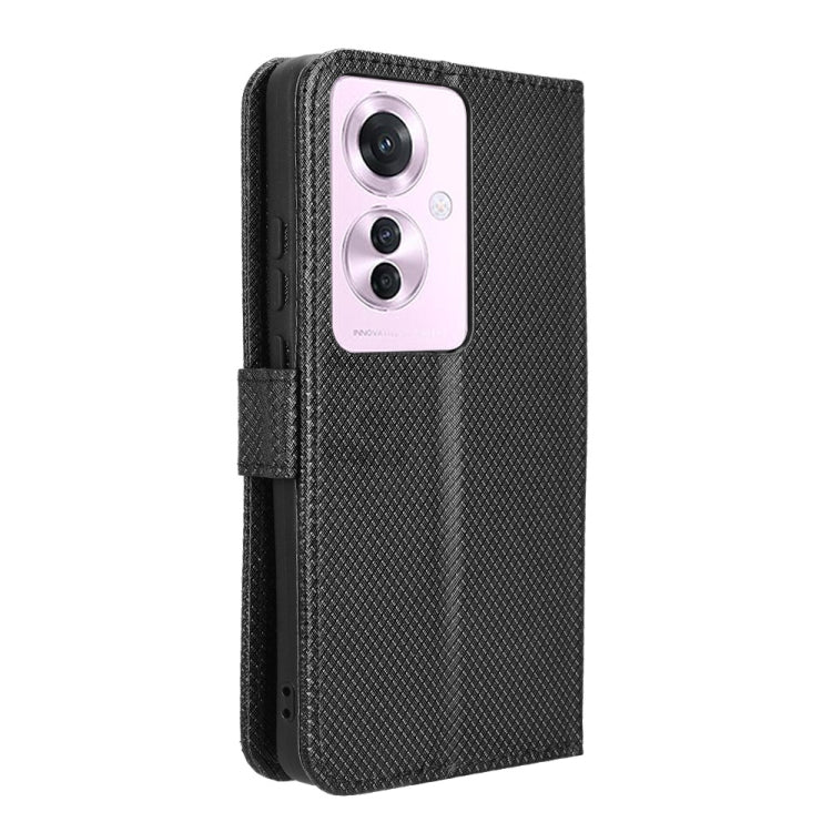 For OPPO Reno11 PJH110 Diamond Texture Leather Phone Case