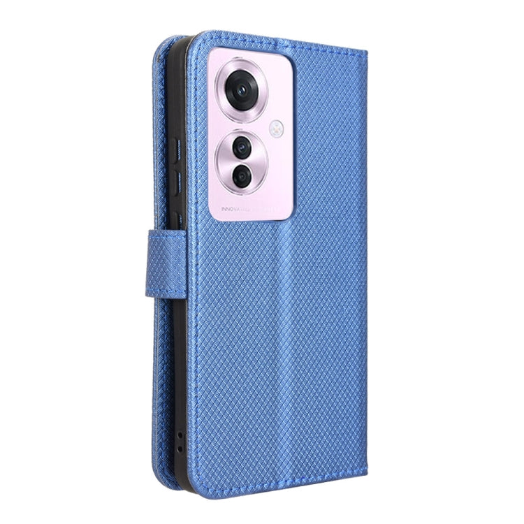 For OPPO Reno11 PJH110 Diamond Texture Leather Phone Case