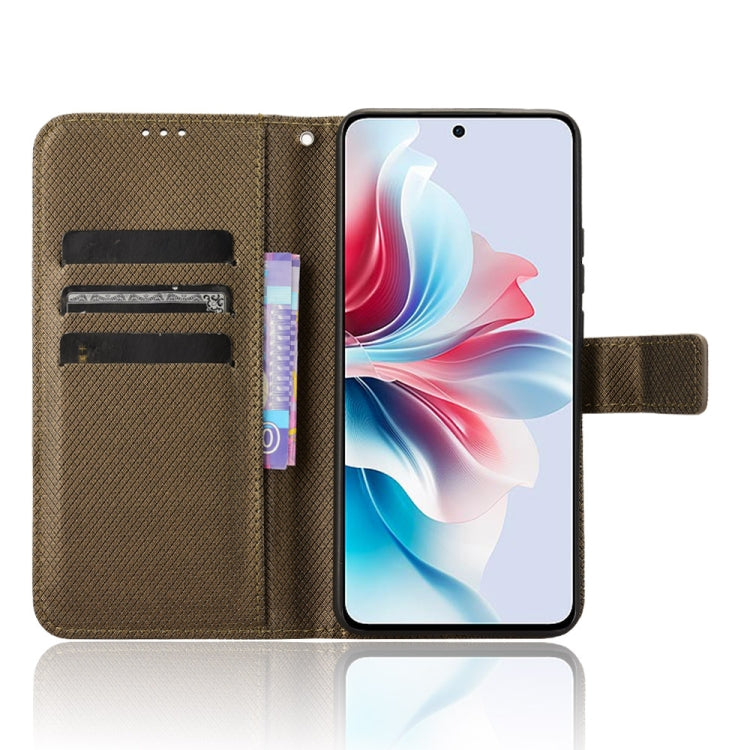 For OPPO Reno11 PJH110 Diamond Texture Leather Phone Case