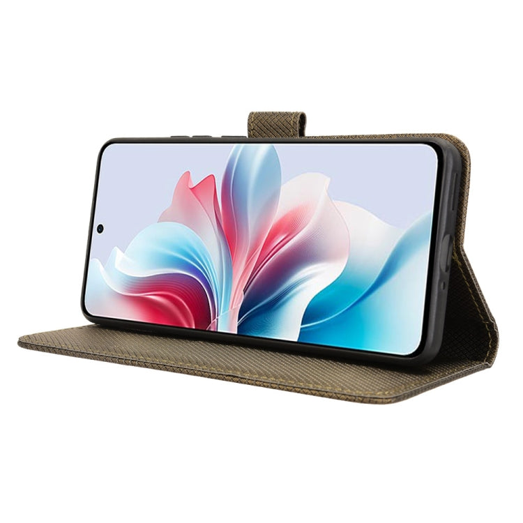 For OPPO Reno11 PJH110 Diamond Texture Leather Phone Case
