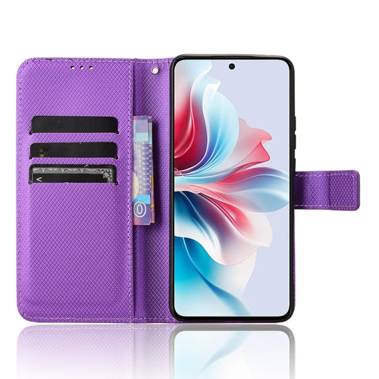 For OPPO Reno11 PJH110 Diamond Texture Leather Phone Case