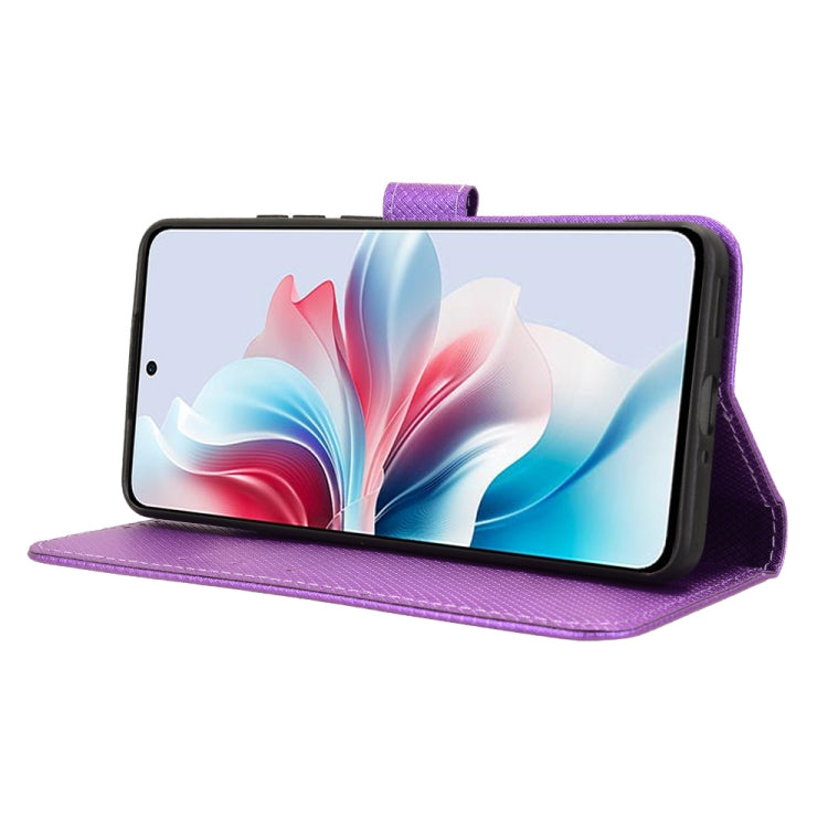 For OPPO Reno11 PJH110 Diamond Texture Leather Phone Case
