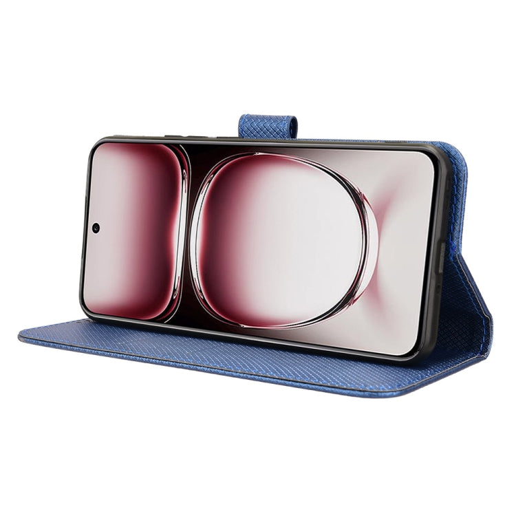 For OPPO Reno12 5G Global Diamond Texture Leather Phone Case